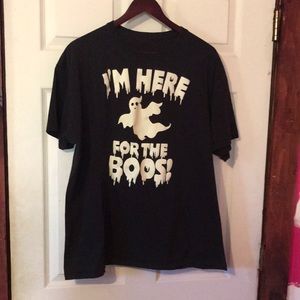 I’m Here For The Boos Ghost Black T-Shirt Men’s XL